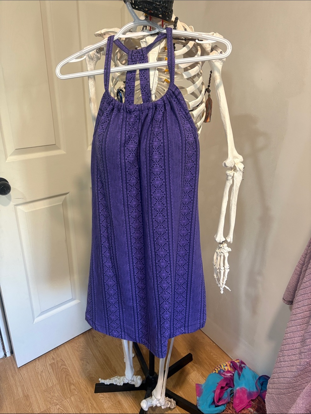Prana Purple Mini Halter Skirt